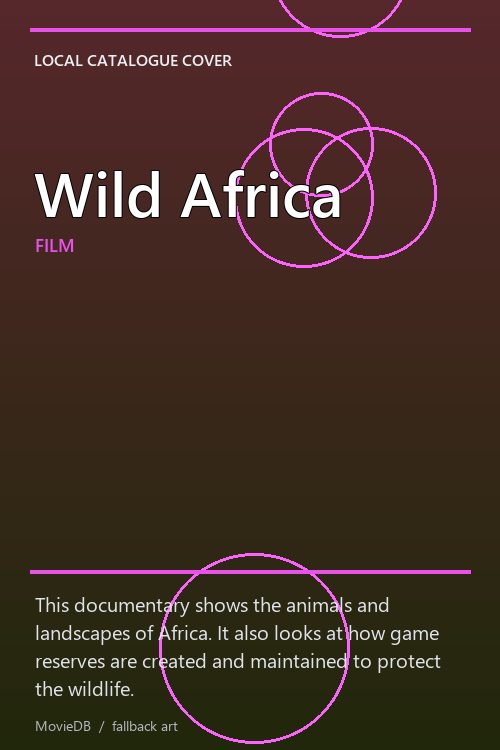 Wild Africa poster