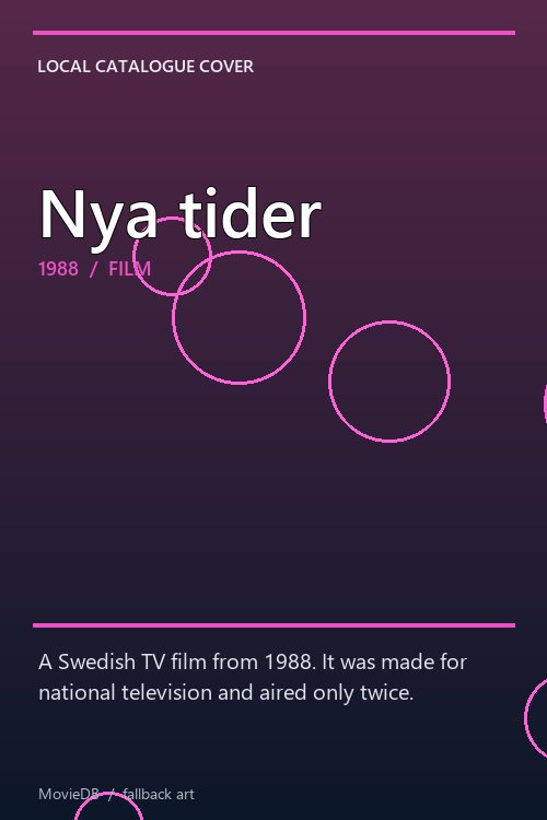 Nya tider poster