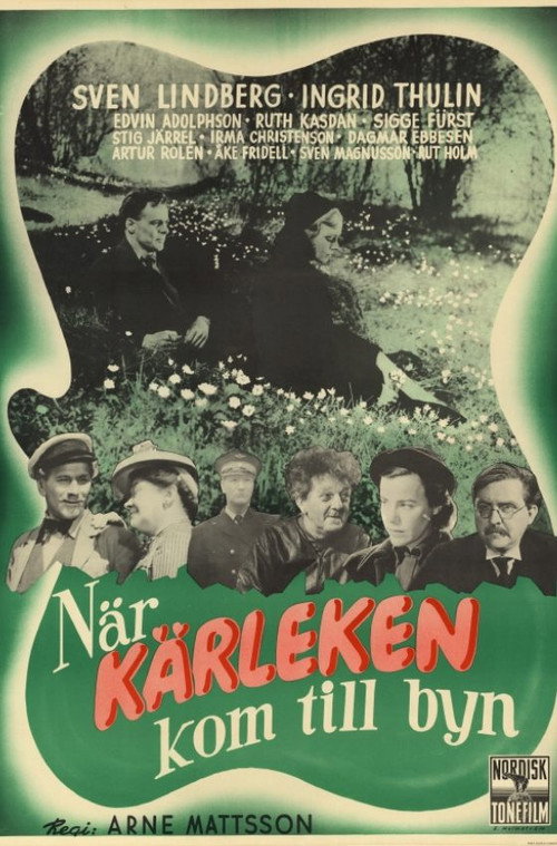 När kärleken kom till byn poster