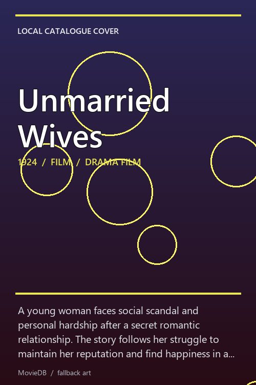 Unmarried Wives poster
