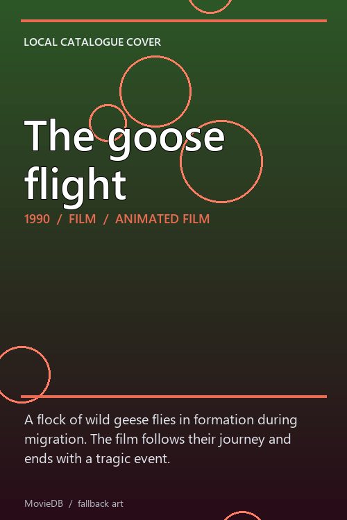 The goose flight poster