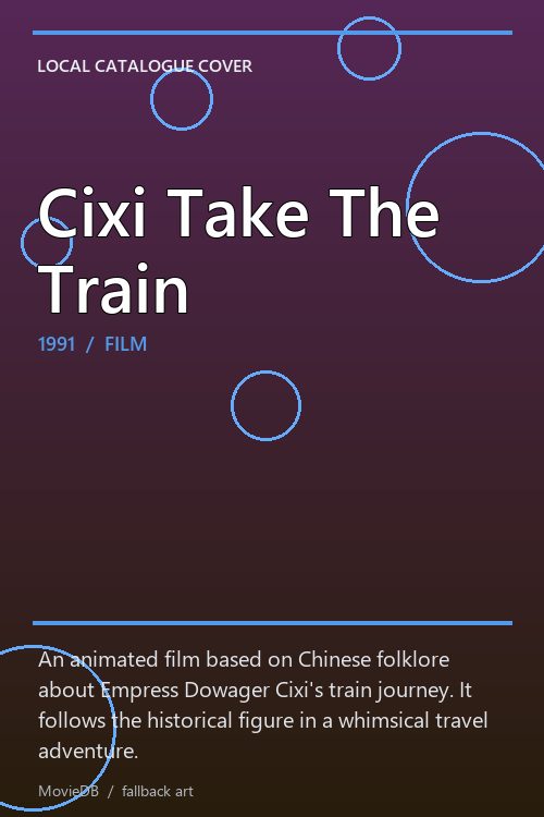Cixi Take The Train poster
