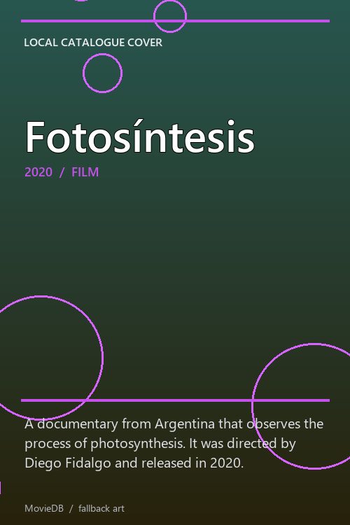 Fotosíntesis poster