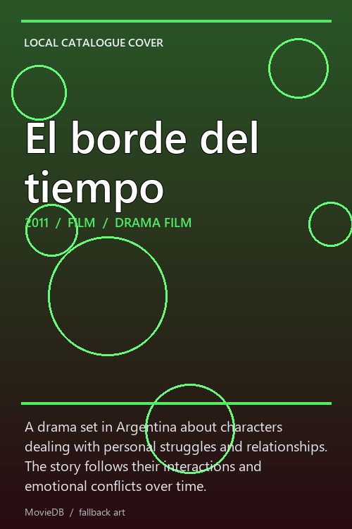 El borde del tiempo poster