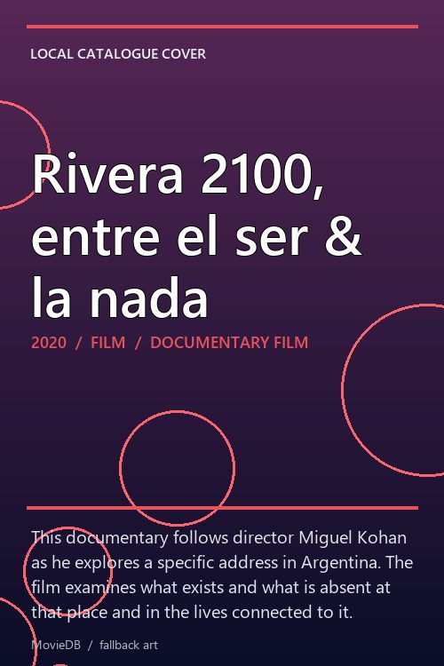 Rivera 2100, entre el ser & la nada poster