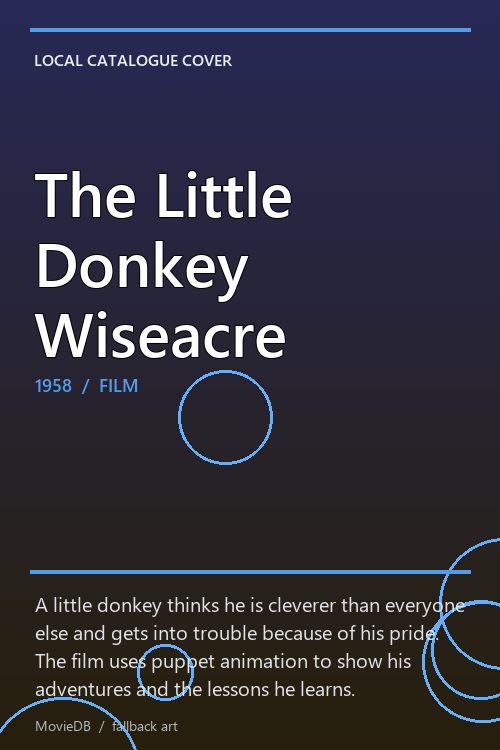 The Little Donkey Wiseacre poster