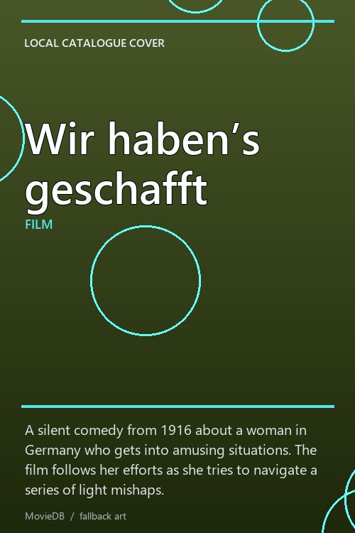 Wir haben’s geschafft poster