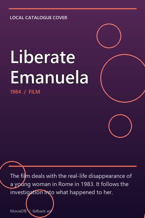 Liberate Emanuela poster