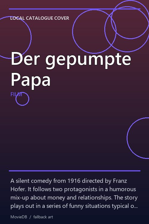 Der gepumpte Papa poster