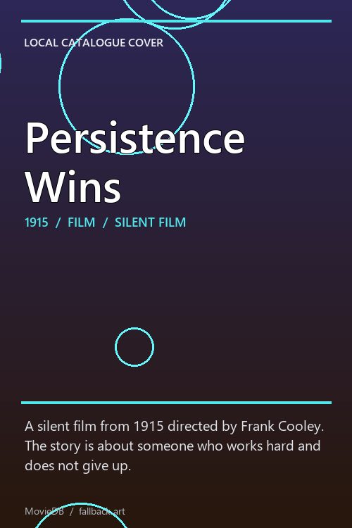 Persistence Wins poster