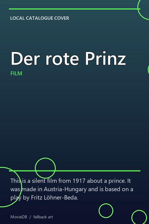 Der rote Prinz poster
