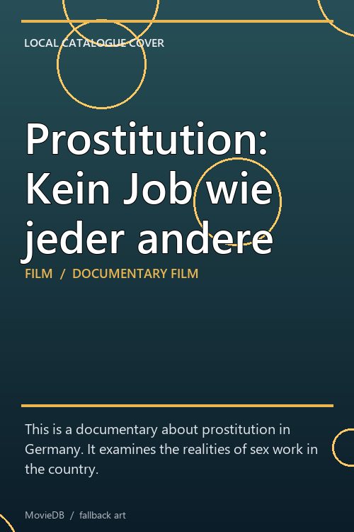 Prostitution: Kein Job wie jeder andere poster
