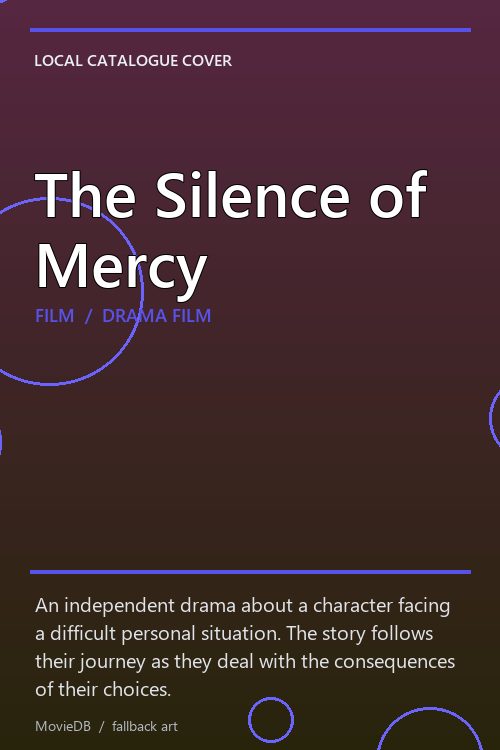 The Silence of Mercy poster