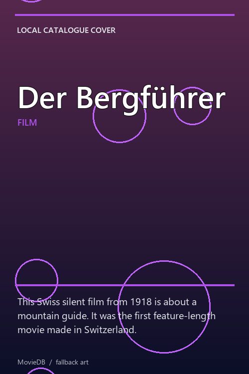 Der Bergführer poster