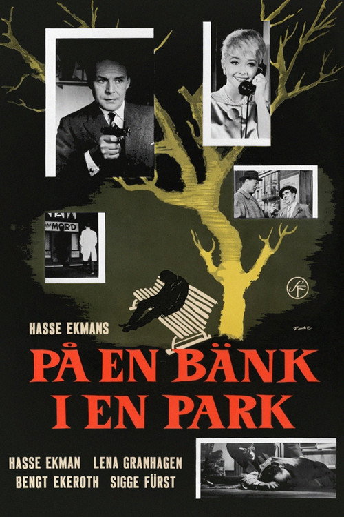 På en bänk i en park poster