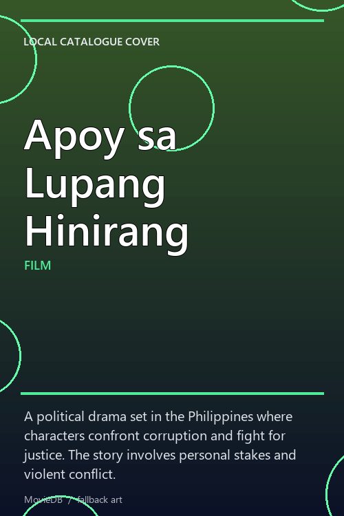 Apoy sa Lupang Hinirang poster