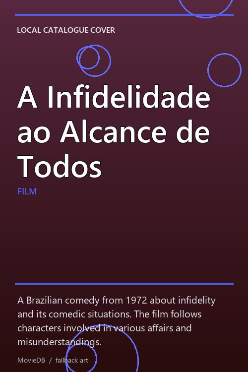 A Infidelidade ao Alcance de Todos poster