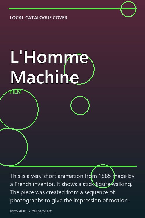 L'Homme Machine poster