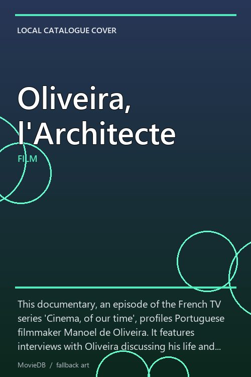 Oliveira, l'Architecte poster