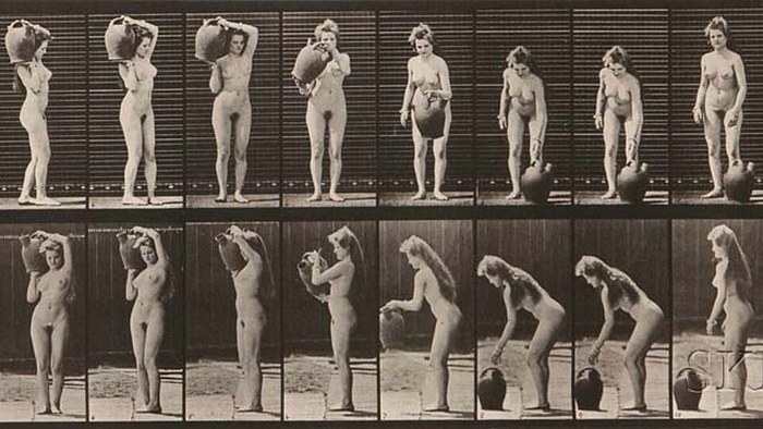 Woman Setting Down Jug poster