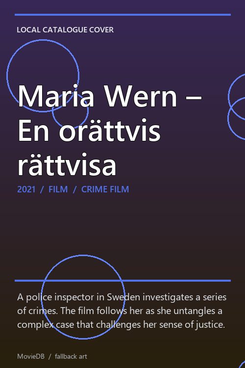 Maria Wern – En orättvis rättvisa poster