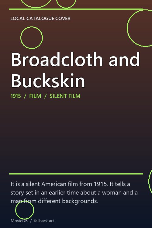 Broadcloth and Buckskin poster