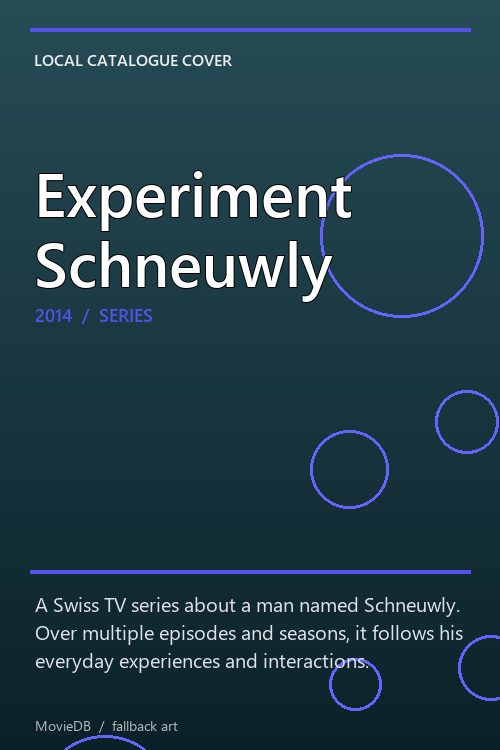 Experiment Schneuwly poster