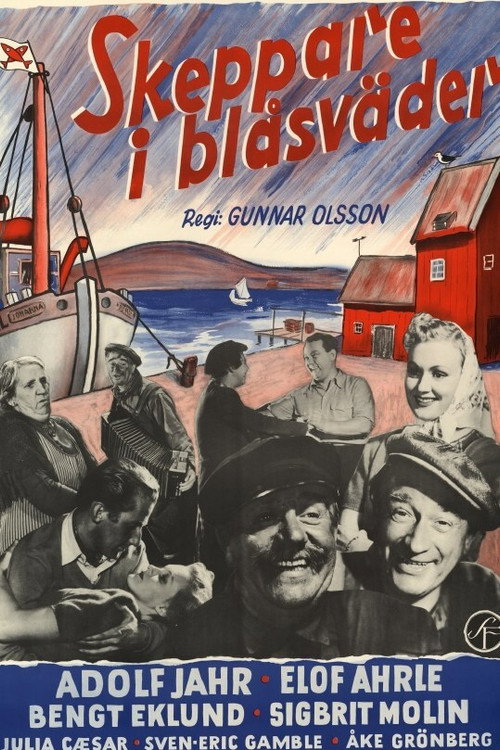 Skipper in Stormy Weather poster