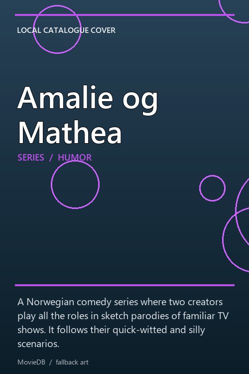 Amalie og Mathea poster