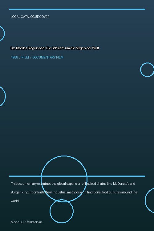 Das Brot des Siegers oder Die Schlacht um die Mägen der Welt poster