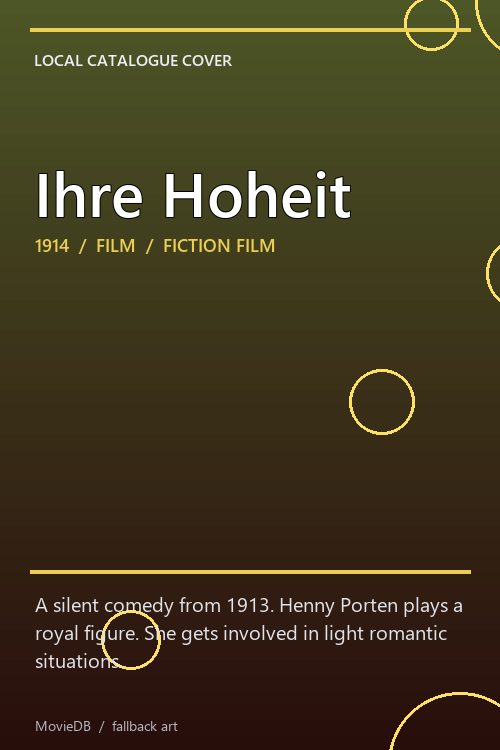 Ihre Hoheit poster