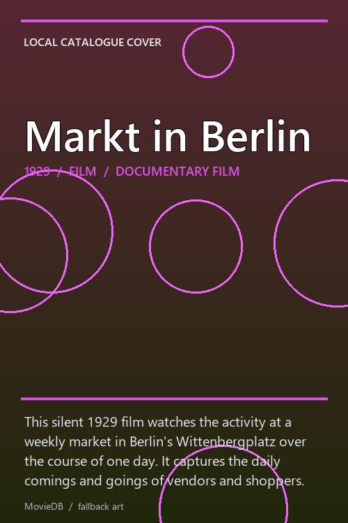 Markt in Berlin poster