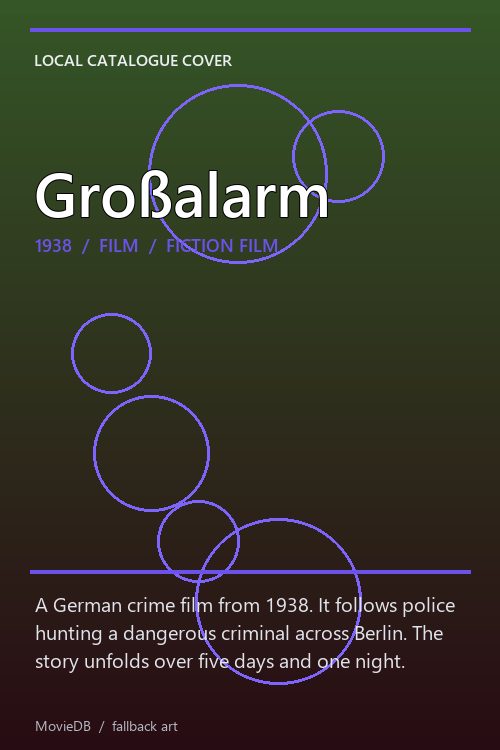 Großalarm poster