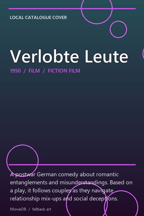 Verlobte Leute poster