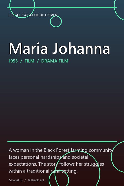 Maria Johanna poster