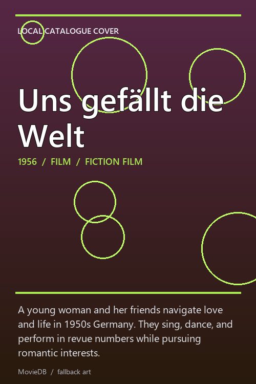 Uns gefällt die Welt poster