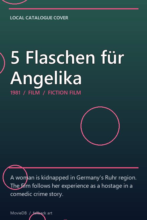 5 Flaschen für Angelika poster