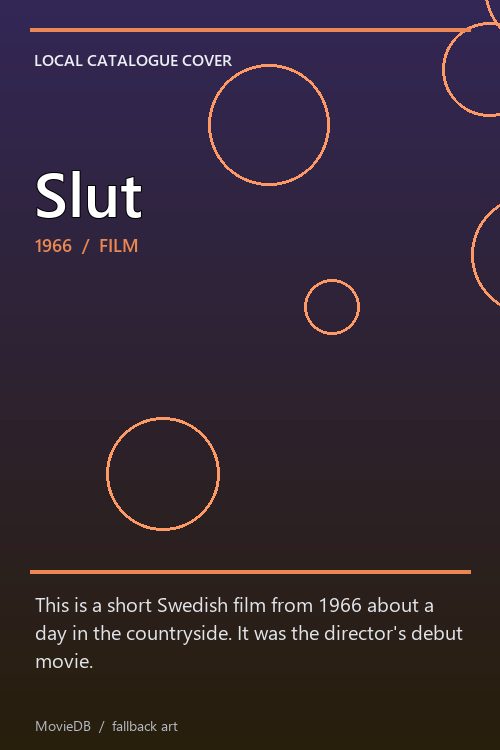 Slut poster