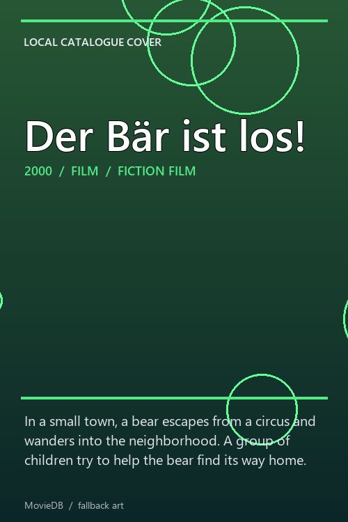 Der Bär ist los! poster