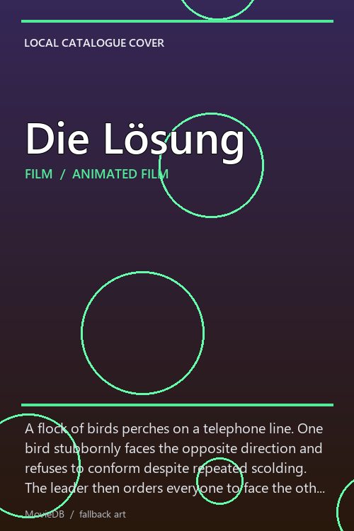Die Lösung poster