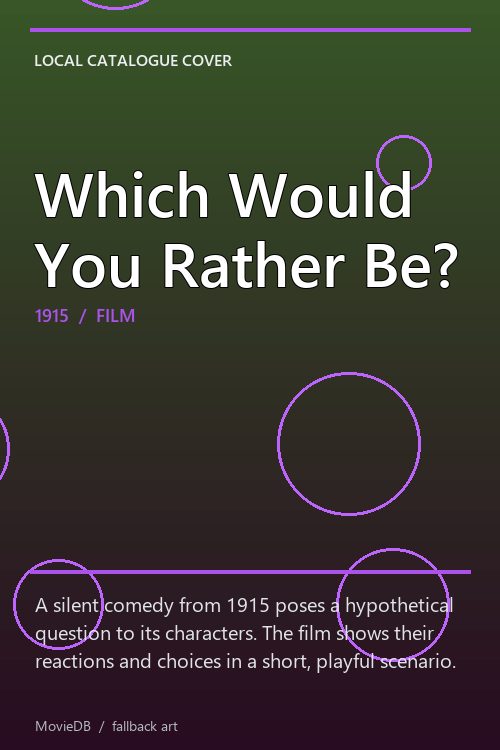 Which Would You Rather Be? poster