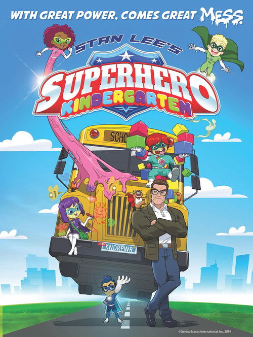 Superhero Kindergarten poster
