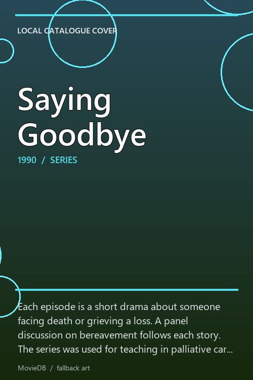 Saying Goodbye poster