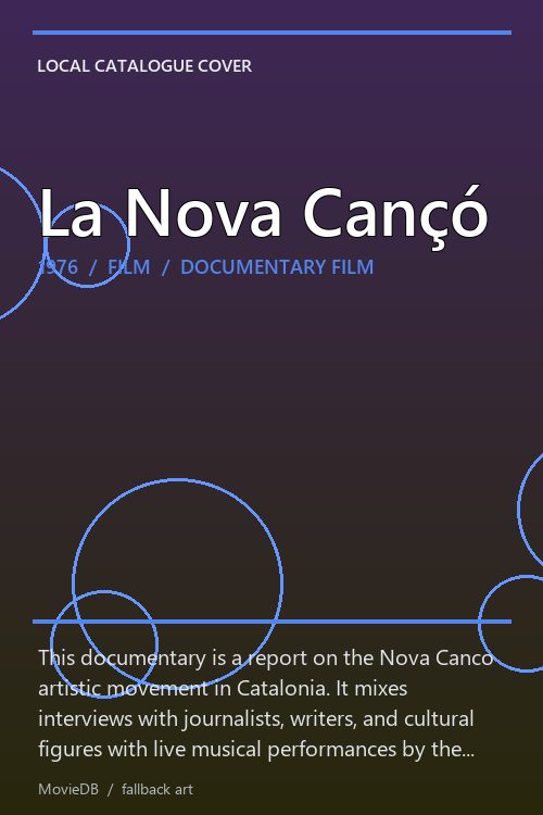 La Nova Cançó poster