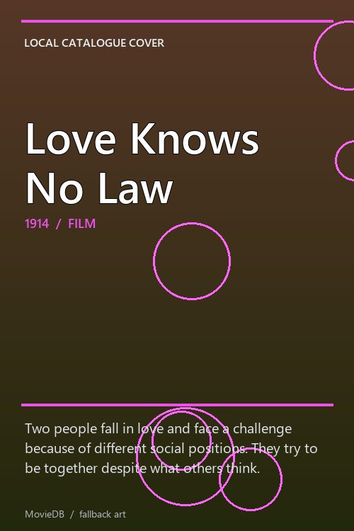 Love Knows No Law poster