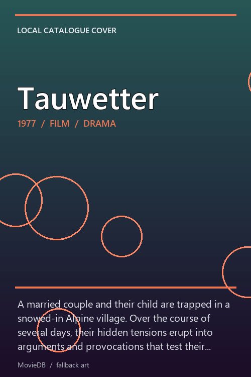 Tauwetter poster