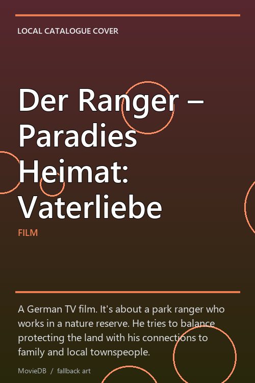 Der Ranger – Paradies Heimat: Vaterliebe poster