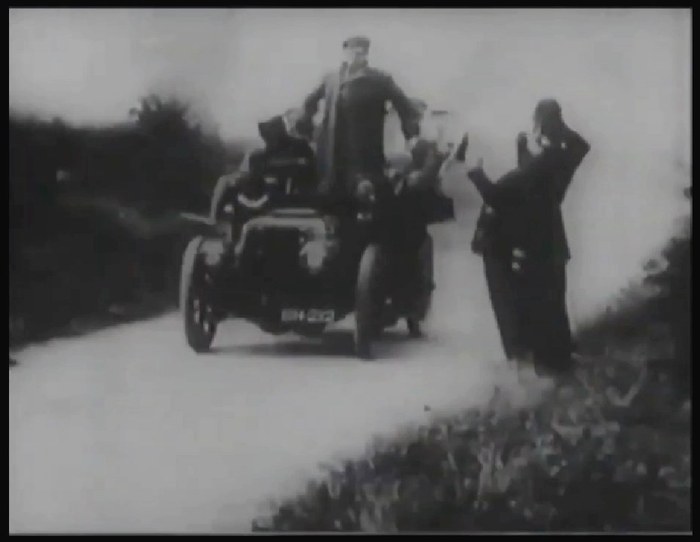 Willie and Tim in the Motor Car poster