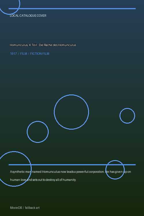 Homunculus, 4. Teil - Die Rache des Homunculus poster