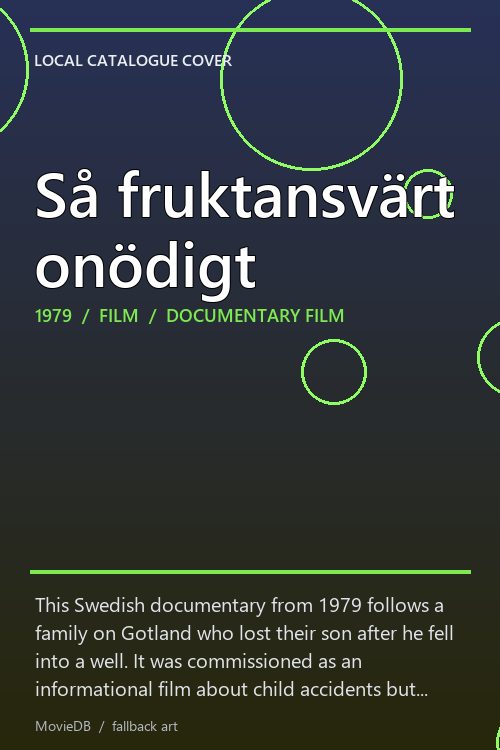 Så fruktansvärt onödigt poster